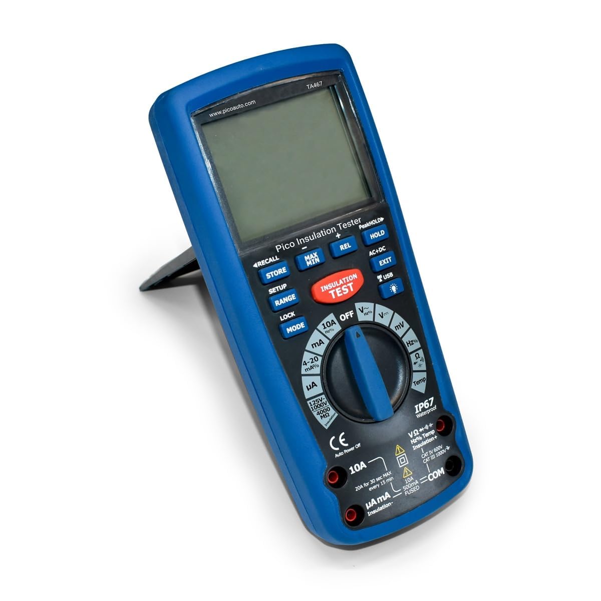 Pico Technology insulation Resistance Tester AC DC Handheld Digital tester, TA467 EV Electric Vehicle