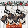   Plush-Personalized-Christmas-Stockings-Cow-Print-Set-of-4-Large-Faux-Fur-Farmhouse-Custom-Embroidery-Christmas-Stockings-with-Names-Customized-Stockings-for-Xmas-Holiday-Fireplace-Decorations