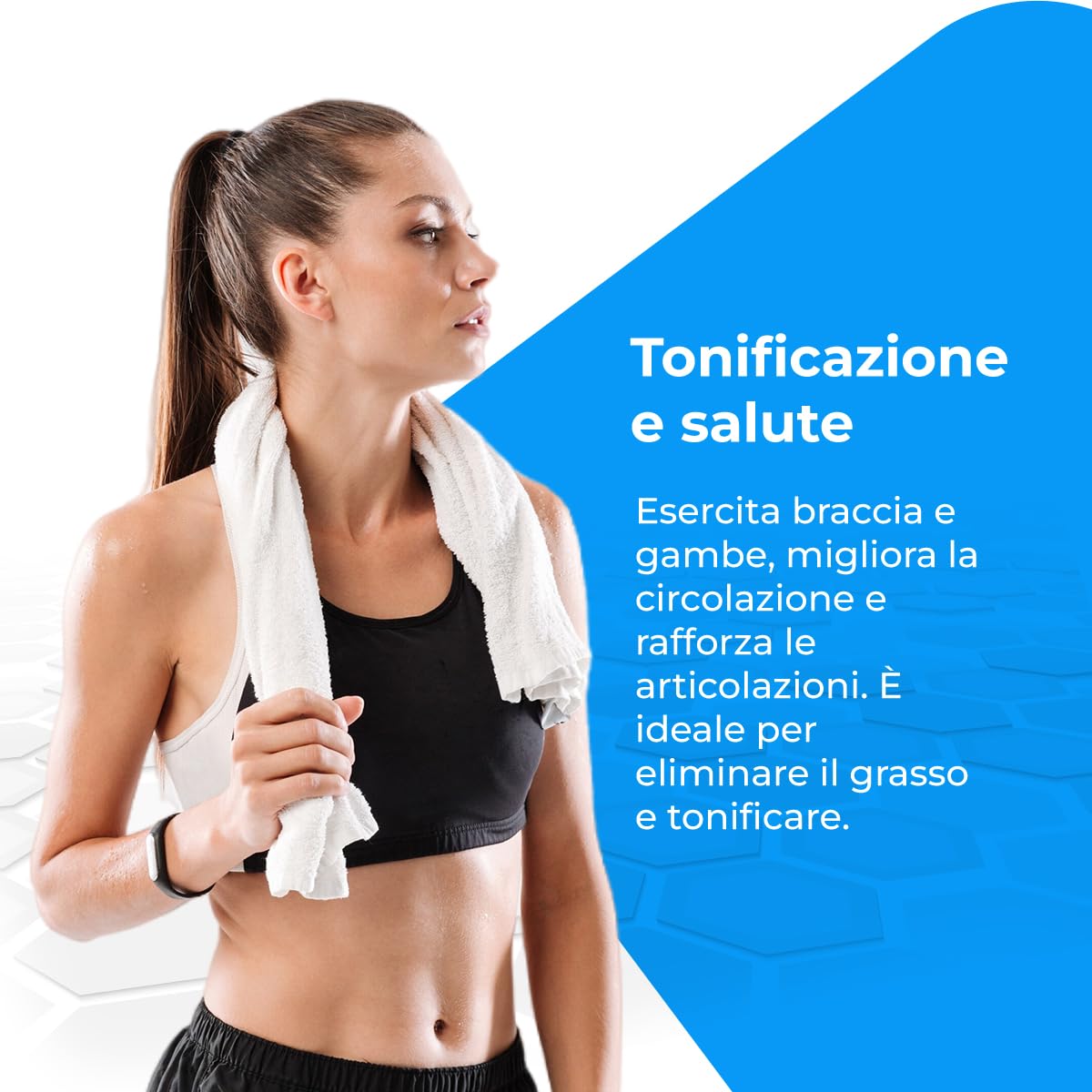 NK Pedali statici, Esercitatore a Pedale per Allenamento di Braccio e Gambe, Livelli di Resistenza Regolabili, Display LCD