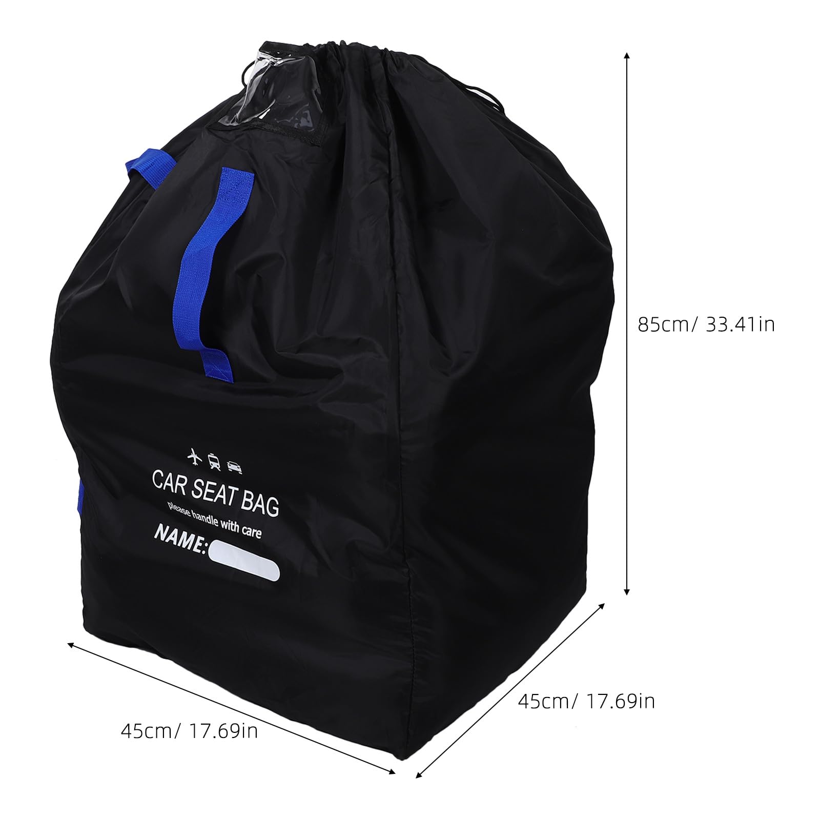 ibasenice Borsa da viaggio per seggiolino auto: borsa da stiva per il gate, custodia per seggiolino auto con tracolla e scomparto per cartellino - Accessorio essenziale per viaggi e vacanze.