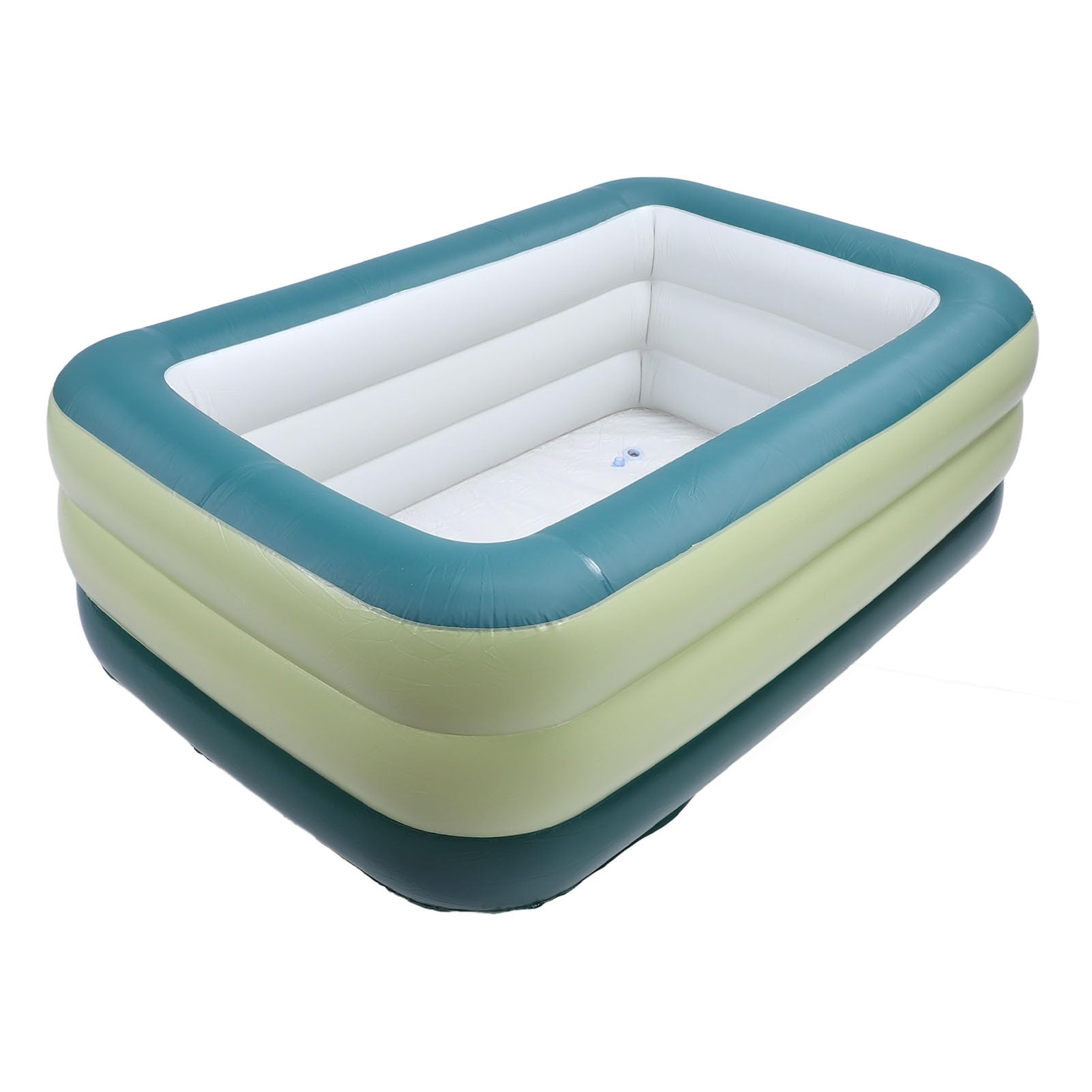Masyrt Thickened PVC Inflatable Family Pool for Kids, Foldable Design, Multifunctional Baby Bathtub, Inflatable Family Pool, Backyard Garden, Summer Water Party (184L)