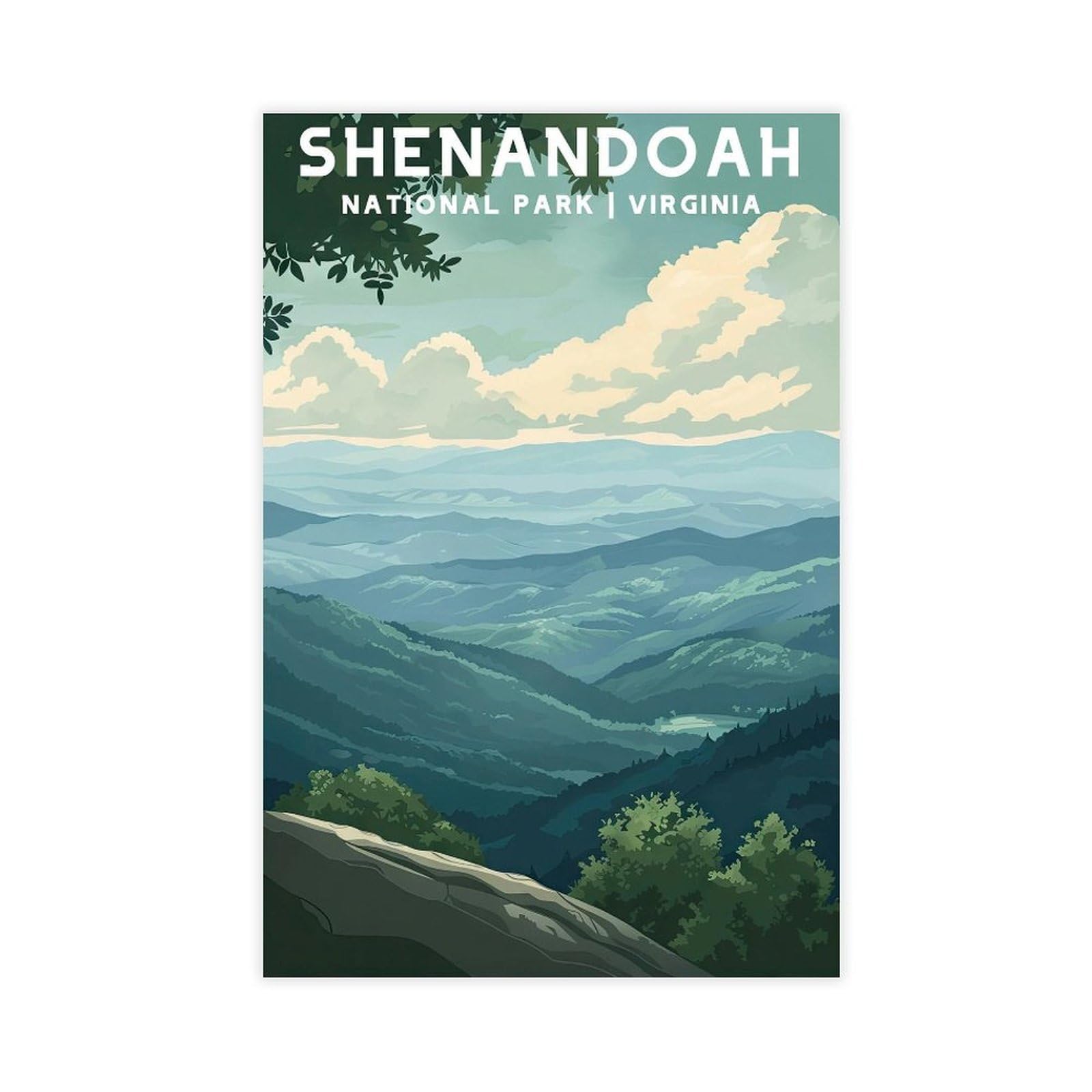 Bareronor Shenandoah Canvas Poster for Dorm Room Decor Gift