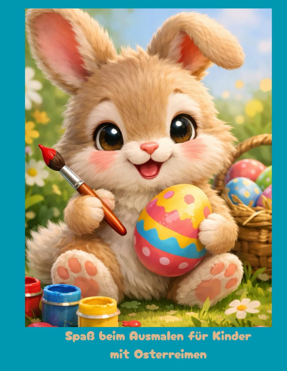 Ausmalspaß zu Ostern für Kinder: mit schönen und lustigen Reimen