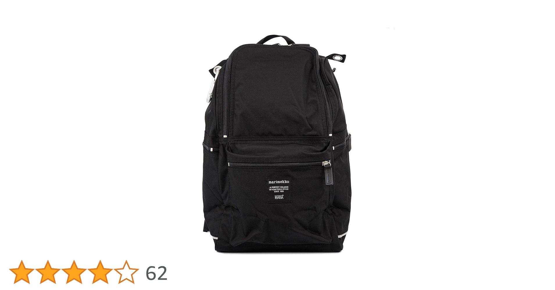 Amazon | マリメッコ BUDDY 026994 999 black ナイロン バックパック