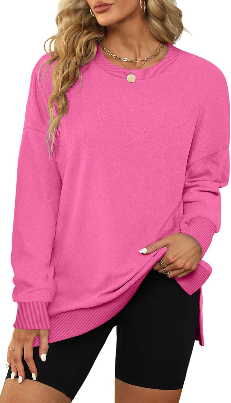 XIEERDUO Womens Oversized Sweatshirts Pullover Casual Crewneck Long Sleeve Tops Comfy - Image 2