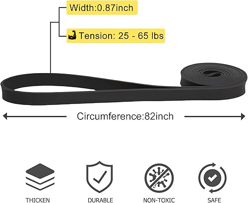 Miniatura 2 de Juego de 12 bandas de resistencia, asistencia para dominadas, entrenamiento de fuerza y terapia física para gimnasio en casa  Bandas de bucle de