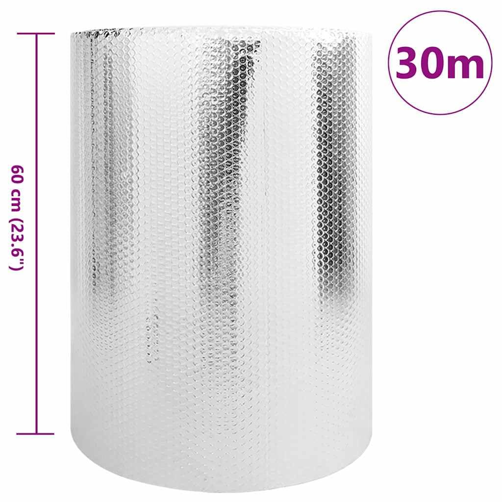 vidaXL Réflecteur de Chaleur pour radiateur Argenté 30 x 0,6 m, Radiateur réflektor léger pour Salon, Design Moderne, Garde Thermique Efficace, Solution de Chauffage intérieur