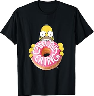 Homer Can't Talk Eating Donut T-Shirt - Buy now