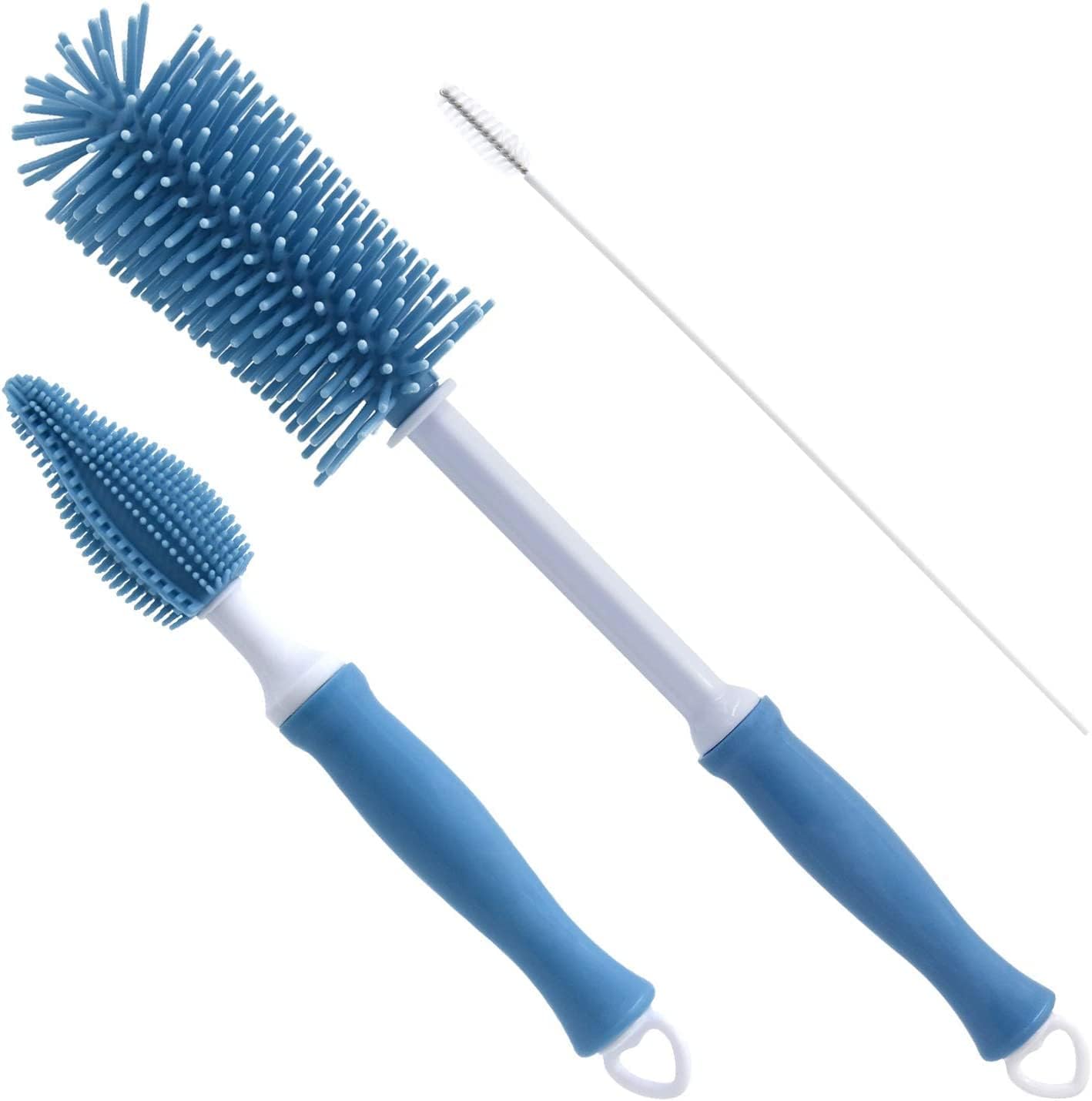 VOUM Bottle Cleaner Set, 3 in 1 Silicone Baby Bottle Brush