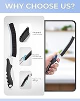 Vista 3 de Cepillos de limpieza de grietas, cepillo de limpieza para espacios pequeños difíciles de alcanzar, artículos esenciales para el hogar, suministros