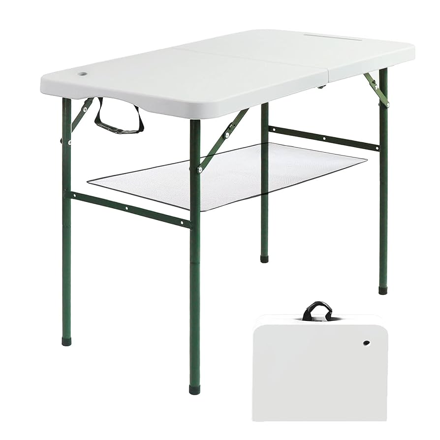  Peak - 【SALE】THE HALF FOLD MINI TABLE Amazon.com: Peakform Multipurpose Banquet Fold-in-Half Table