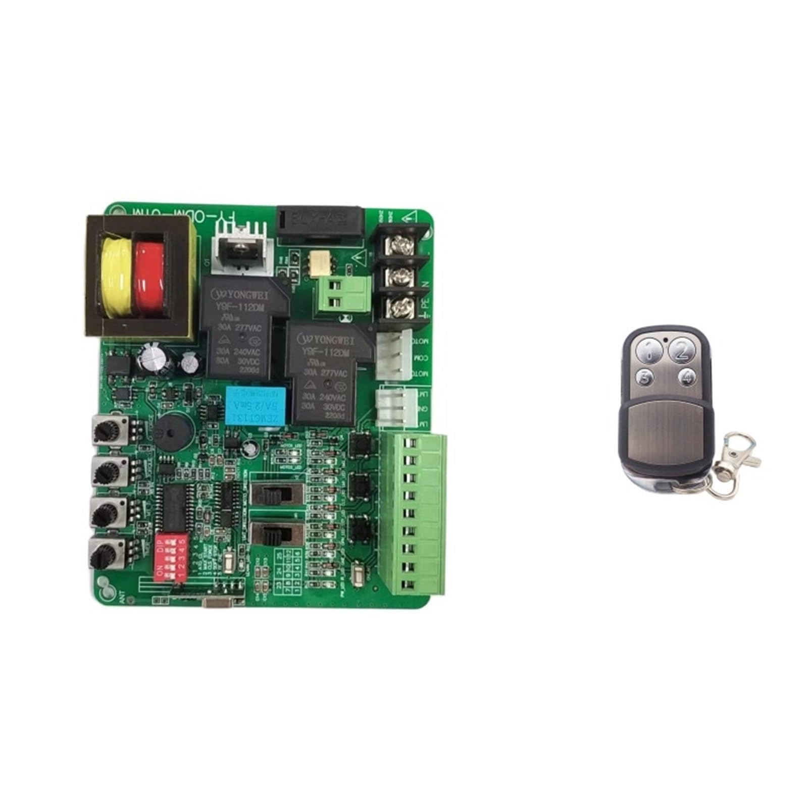Sliding Gate Motor Circuit Board with Slow Stop Automatic Closing 433MHZ Remote Control and Mobile PCB(PCB 1 Remote 220V)