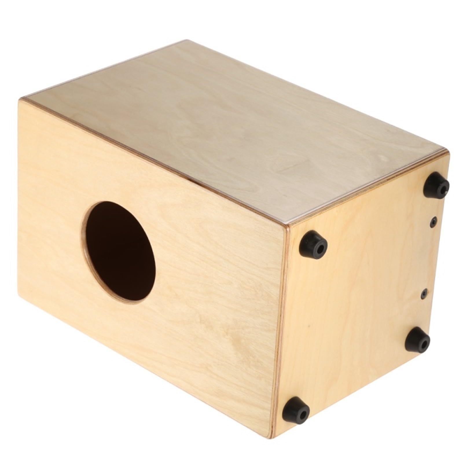 tamburo cajon Cajon in legno, tamburo a mano, strumento a percussione con corde e piedini in gomma, 23 * 24 37 cm
