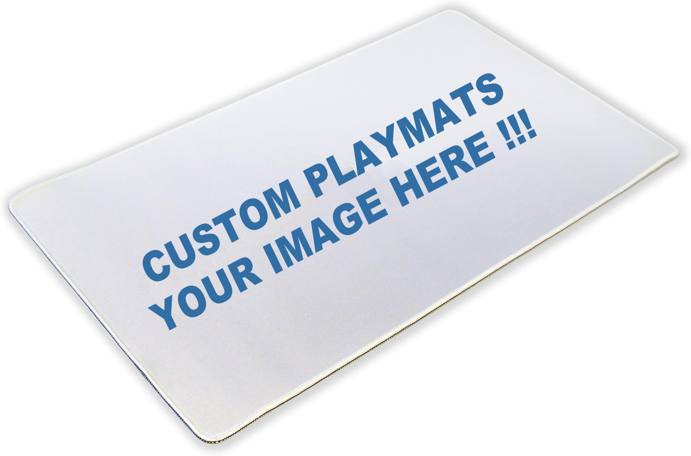 Custom Playmat 24" x 14" Non-Slip with Mat Bag - Printable Play Zone & Optional Stitched Edging, Any Image Printed Your Design Tournament and Card Game Legal