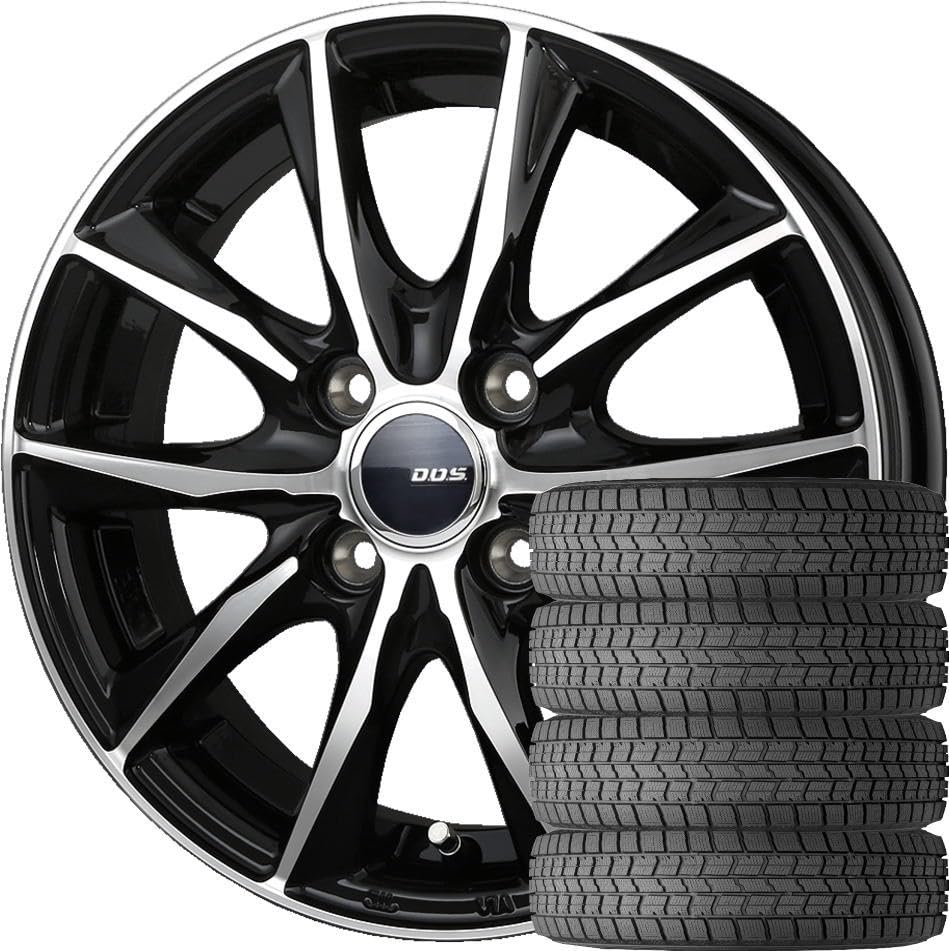 はじー　15インチアルミホイール スタッドレス 4本 スタッドレスタイヤ&ホイール4本セット 165/55R15 軽自動車用