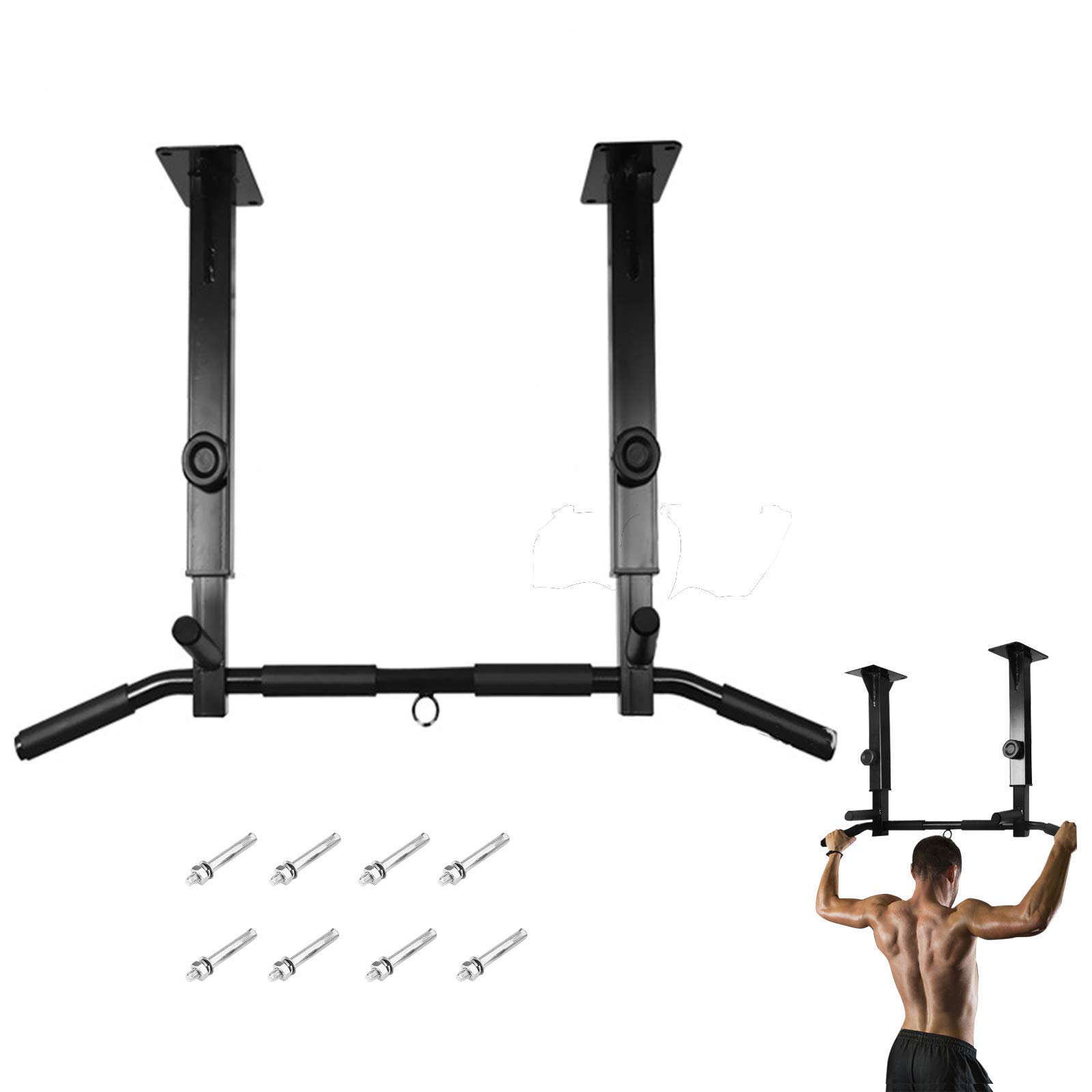 Buy Sfeexun Height adjustable Ceiling Pull Up Bars,Heavy Duty Chin Up