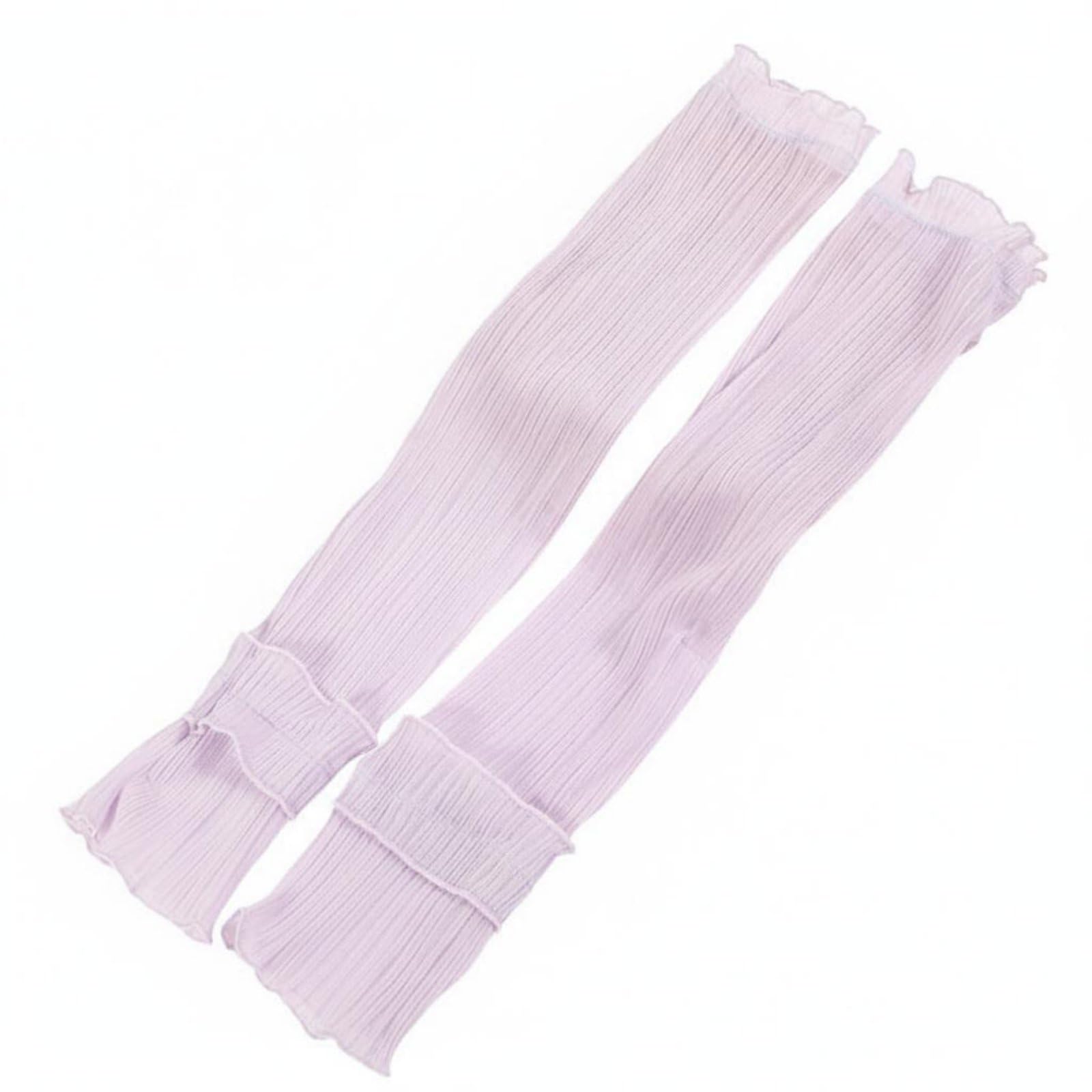 Breathable Bowknot Pearl Arm Sleeves High Elasticity Protection Arm Sleeves Lightweight Driving Sun Gloves Skin-Friendly For Women, Drivers, Athletes, Outdoor Activities, Travel, Sports, Purple, Lace|-image-45