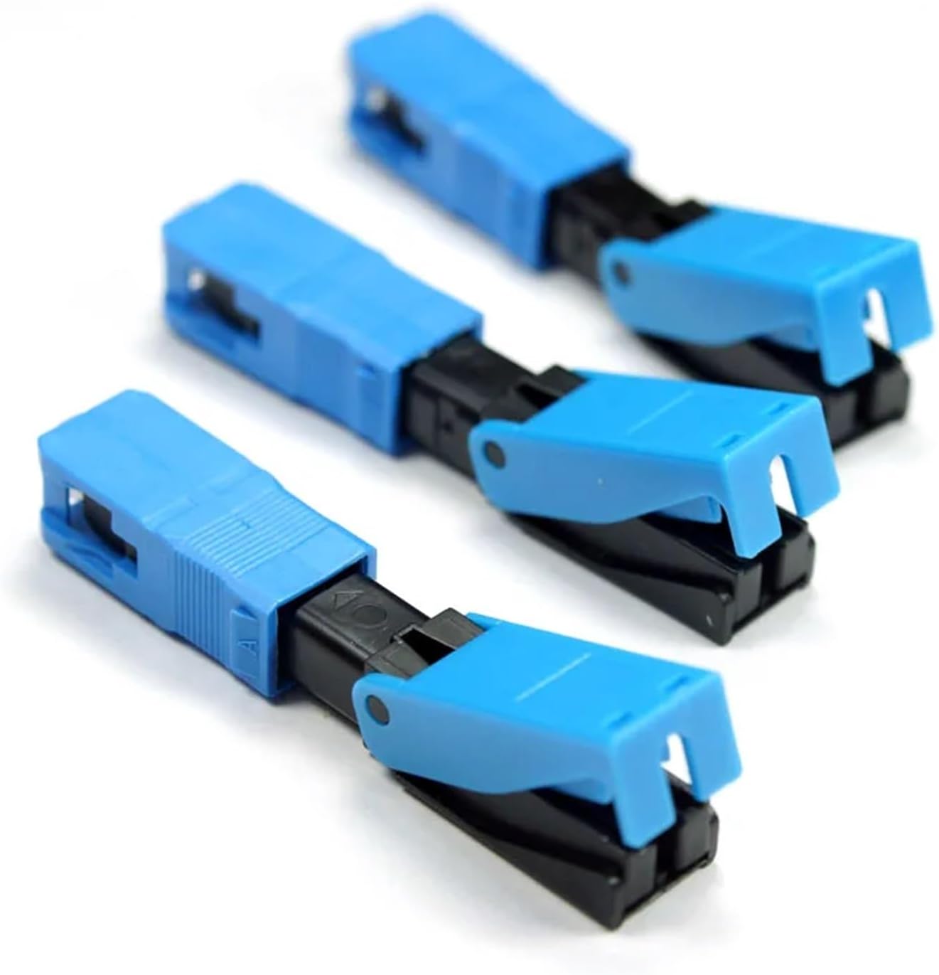 Fiber Optic Fast Connector Embedded SC 100PCS FTTH SC UPC Optical Fiber Covered Wire SC UPC Quick Connector FTTH Fiber Optic Fast Connector SC Connector