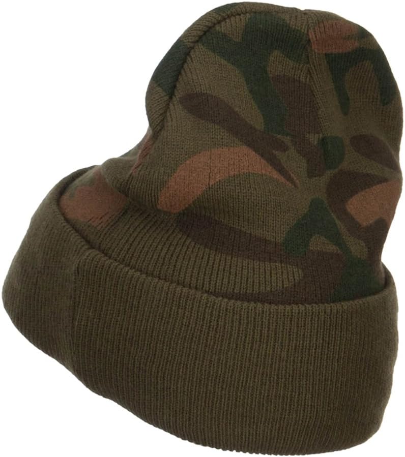 e4Hats.com Captain Embroidered Camo Long Beanie