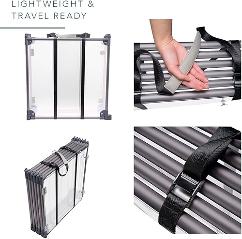 Miniatura 6 de Front Row Corralito Plegable para Perros Corralito Duradero y Portátil para Cachorros para Ejercicio, Descanso y Juego Paneles de Valla