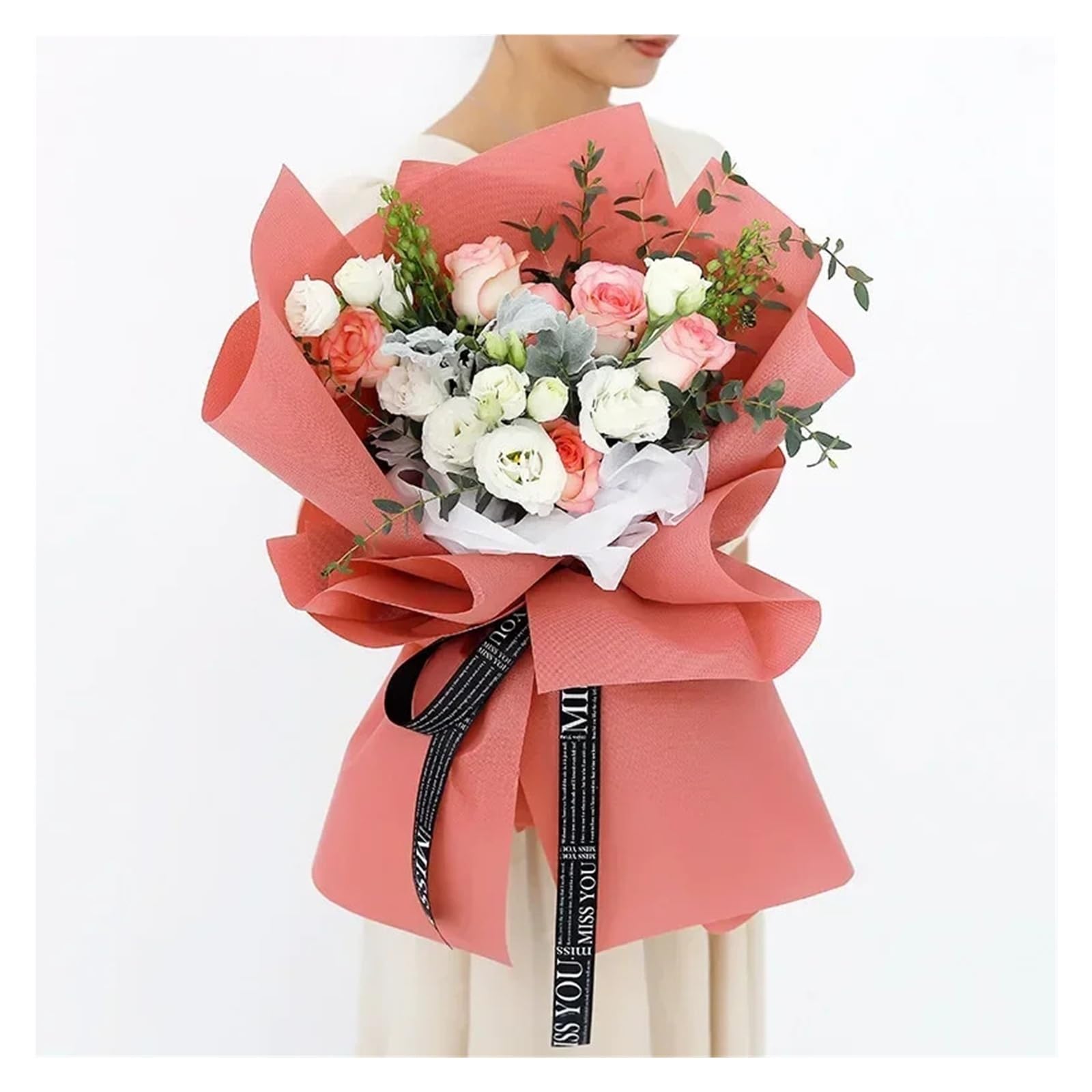 Geschenkverpackung, Blumenstrauß-Geschenkpapier, mehrfarbig(Color 017)