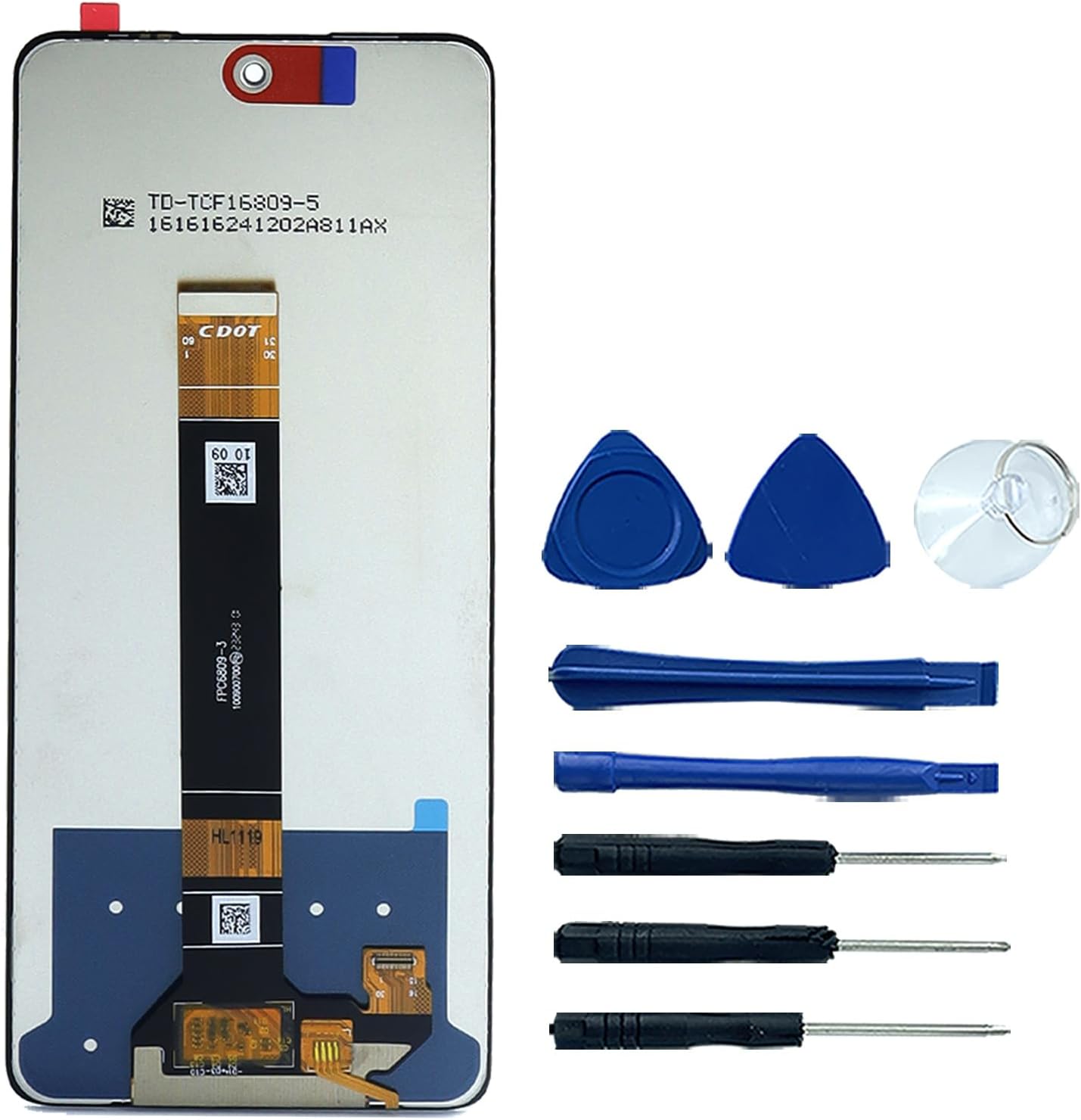 for TCL 50 SE T611B LCD Screen Display Touch Digitizer Assembly Replacement Black 6.8"