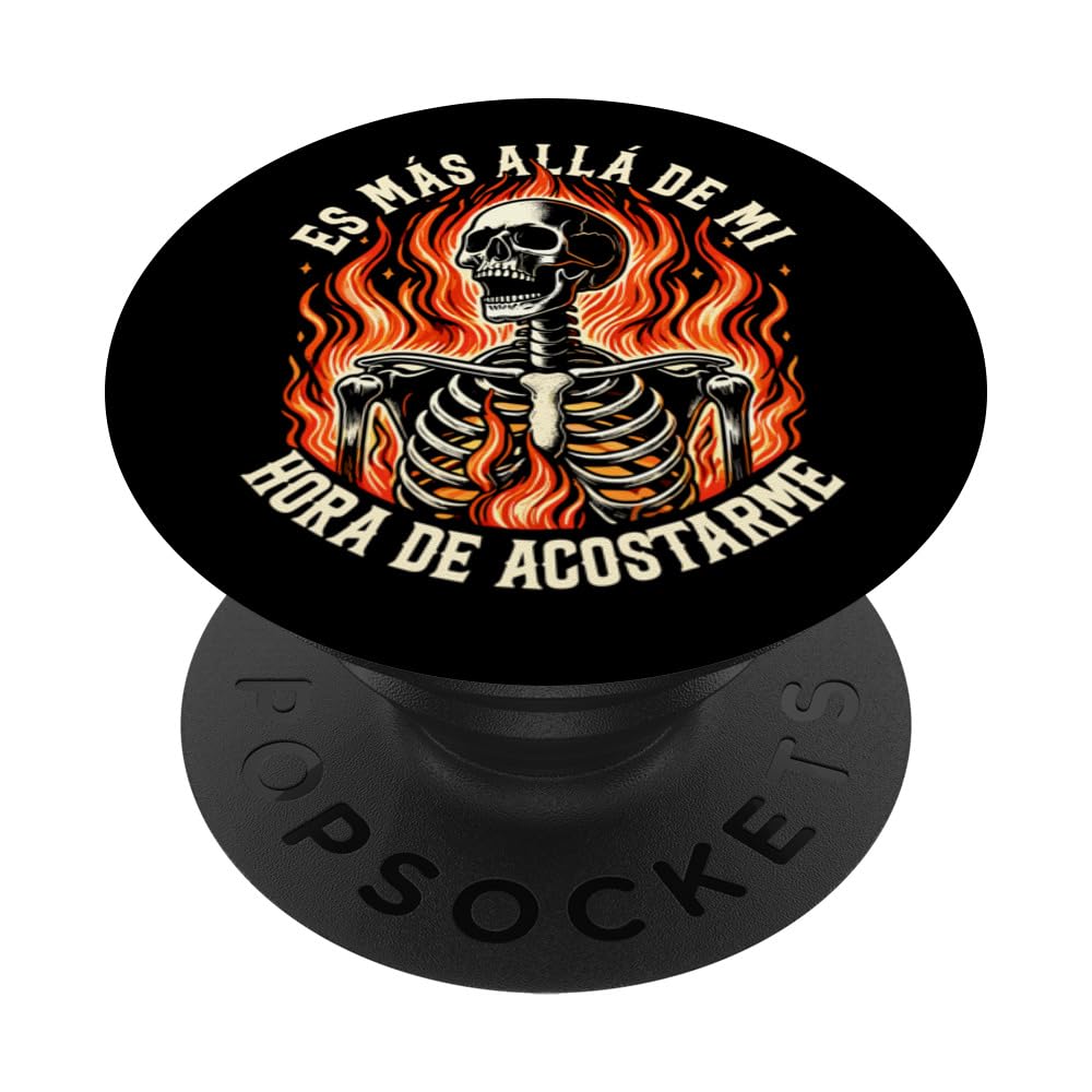 Es Más Allá De Mi Hora De Acostarme Regalo Jefe Divertido PopSockets Swappable PopGrip, Black