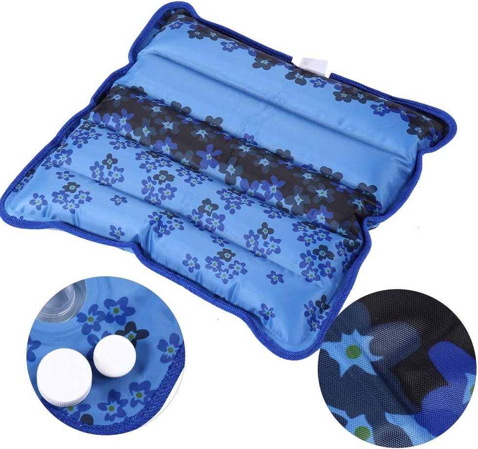Cooling Mat, Cool Pillow Ice Pillow, Water Filling Ice Pillow Chair Pad, Multifunctional Children Adult Waterproof Ice Pillow Water Seat Cushion Baby, Children, Student, Office, Car, Travel(#1)
