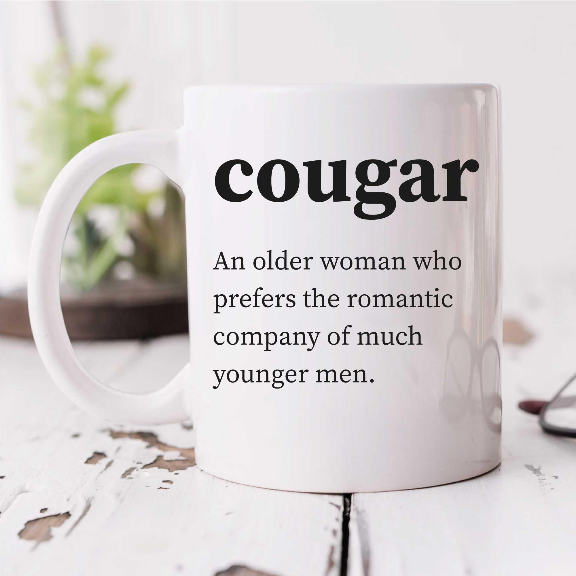 60 Second Makeover Limited Cougar Definition Mug Urban Dictionary Daughter Friend Son Birthday Christmas