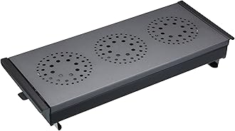 MasterClass Professional Extra Large Three Light Food Warmer, Dish Warmer, Display Boxed, Black/Grey