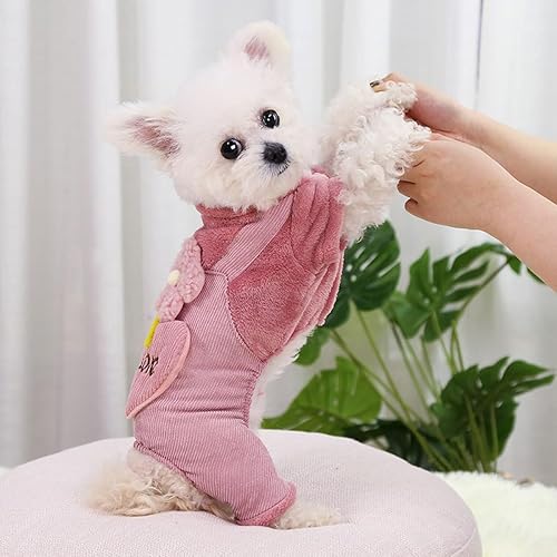 Miniatura 4 de Abrigo de invierno para perro, ropa para cachorros, traje de pana para Halloween, Navidad, sudadera cálida para perro, overol para gato, pijamas