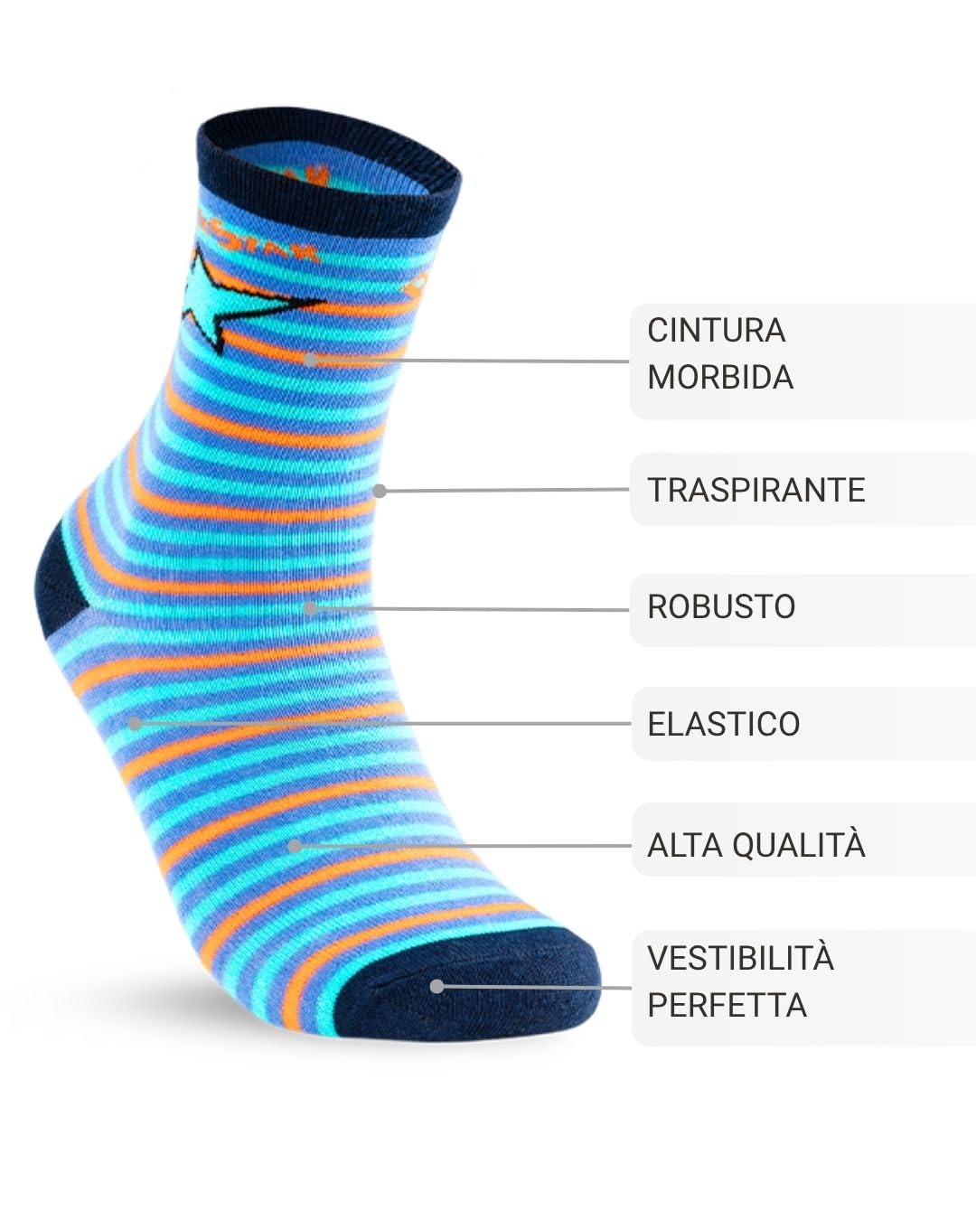 sockenkauf24 Calze Bambini per Bambino e Bambina (10 Paia) Calzini Cotone