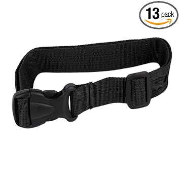 VMS INDIANylon Replacement Collar Strap for Pet PIF-275/PIF-275-19 Black