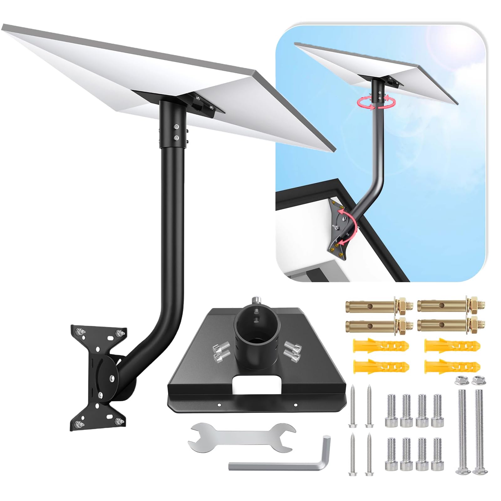 Starlink Mount for Standard 4 4X Gen 3, Metal Starlink Wall Mounting Kit