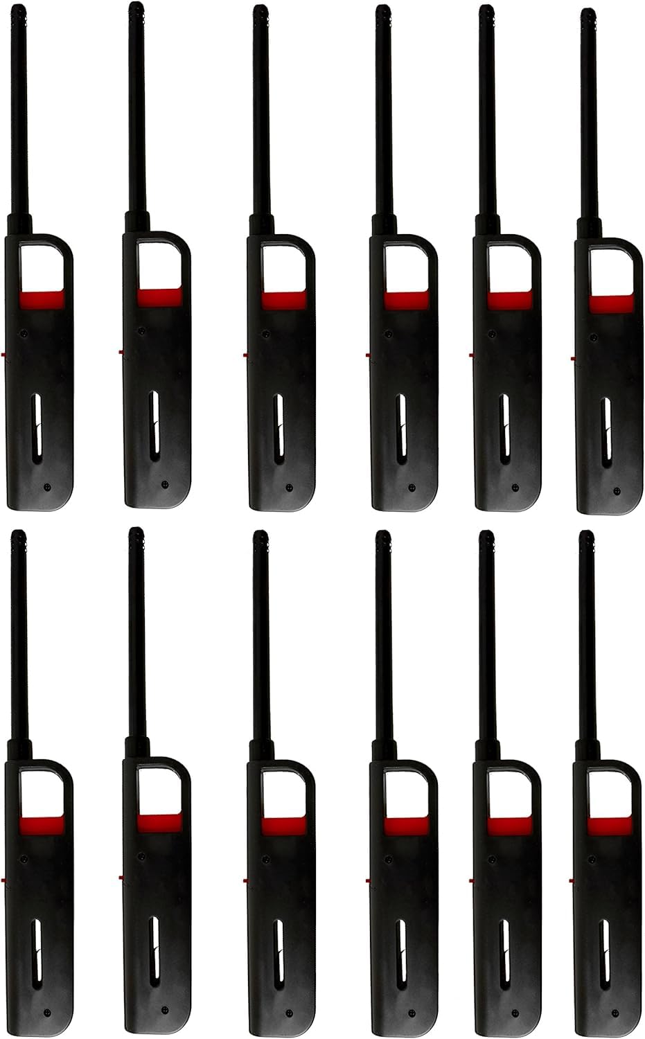 12 Pack - Fuel Included BBQ Grill Long Lighter - Refillable Butane Gas Candle Fireplace Kitchen Stove Wind