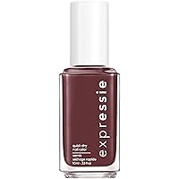 Vista 1 de Essie Expressie - Esmalte de uñas vegano de secado rápido Scoot Scoot, morado ciruela, 0.33 onzas