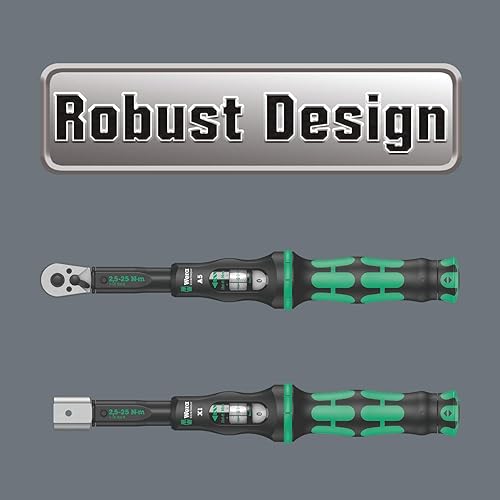 Miniatura 9 de Wera - 5075611001 "Click-Torque B 2 llave dinamométrica con trinquete reversible, 38"" x 20-100 Nm", negroverde