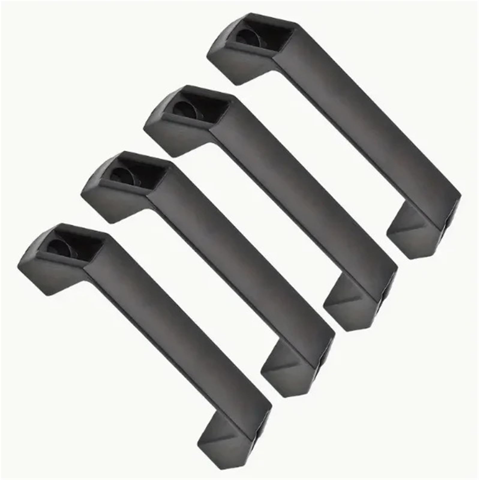 Csdasw One Color 4Pcs Black Plastic Door Grab Handles Replacement For Motorhome Caravan Boats Door Handle Rv Accessories For Campervan