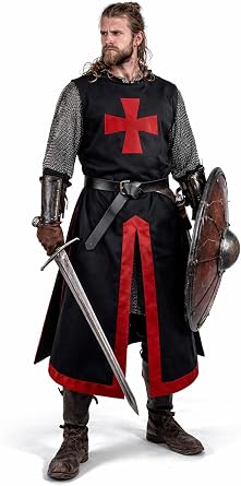 Mens Medieval Knights Tunic Costumes With Belt