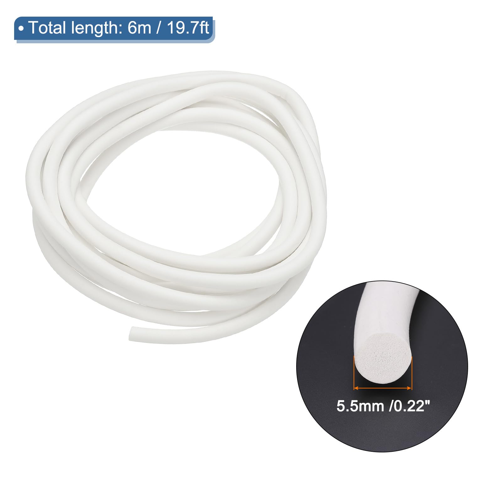 PATIKIL Silicone Foam Seal Strip - Image 2
