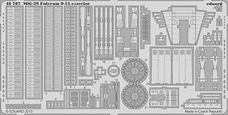 EDU48787 1:48 Eduard PE - MiG-29 9-13 Fulcrum Exterior Detail Set (for use with the Great Wall Hobby kit) MODEL KIT ACCESSORY