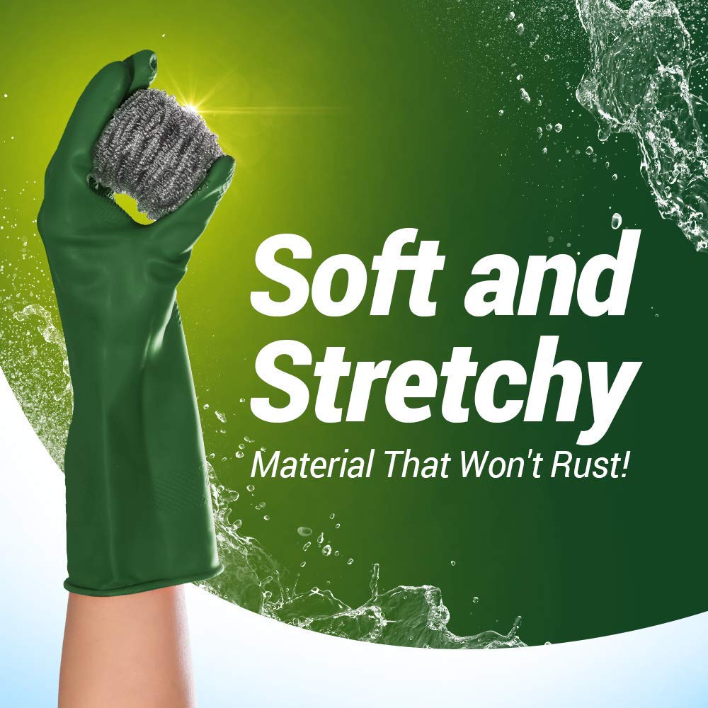 Stainless Steel Scrub Sponges - Heavy Duty Cleaning -5 Stainless Steel Scrub Sponges - Heavy Duty Cleaning -5