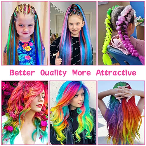 AOOWU Temporanea Gesso, 24 Colori Temporanei Gesso...