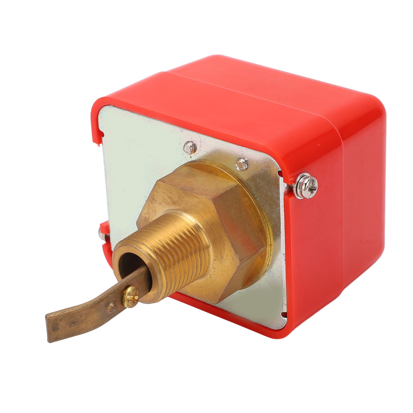 Yosoo Health Gear Interruptor de Flujo de Agua Interruptor de Flujo de Control de Paleta de Latón SPDT 220VAC 15A DN15 G1 Paleta Ajustable de 2 Pulgadas para Aire Acondicionado Central Tratamiento