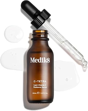 Medik8 C-Tetra Lipid 7% Vitamin C Radiance Serum - 30ml | Vitamin C Serum, Fortified with vitamin E, Smoothing, Brightening & Nourishing, For New Vitamin C Users or Sensitive Skin