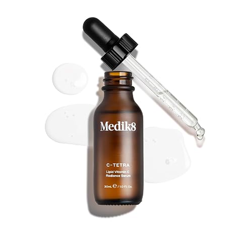 Medik8 C-Tetra - Lipid 7% Vitamin C Radiance Serum - Smoothing whitening & nourishing - Perfect for vitamin C newcomers or sensitive skin - 30ml