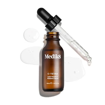 Medik8 C-Tetra - Lipid 7% Vitamin C Radiance Serum - Smoothing whitening & nourishing - Perfect for vitamin C newcomers or sensitive skin - 30ml