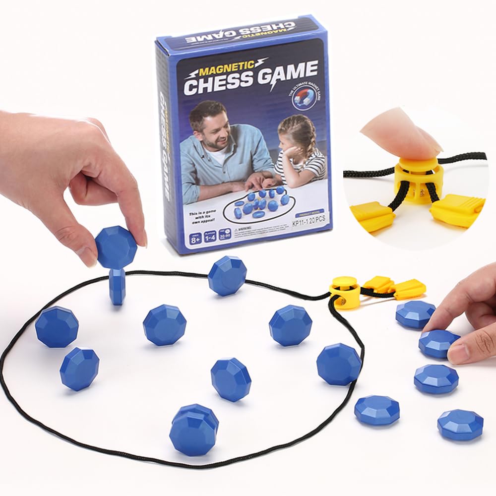 Magnet Game with Upgraded Adjustable String, Family Games for Kids and Adults, Board Games for Adults and Kids 8-12, Magnetic Game with String for Family Games Night Stocking Stuffers