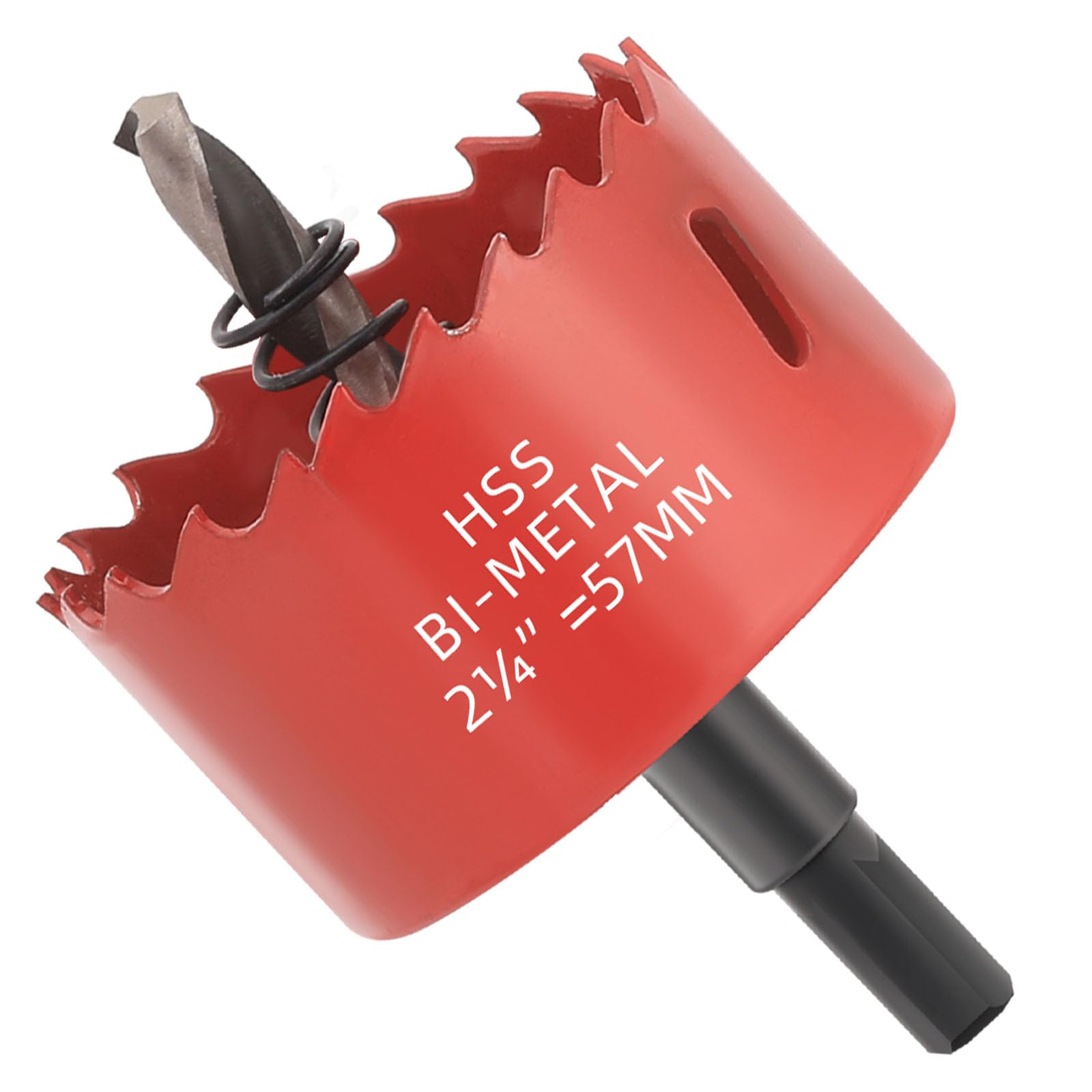GARHWAL 2-1/4 in. Bi-Metal Hole Saw Drill Bit - General Purpose Saw for Wood, Plywood, Cornhole, Ceiling, and Drywall - Includes Arbor & Pilot Bit โ image 1