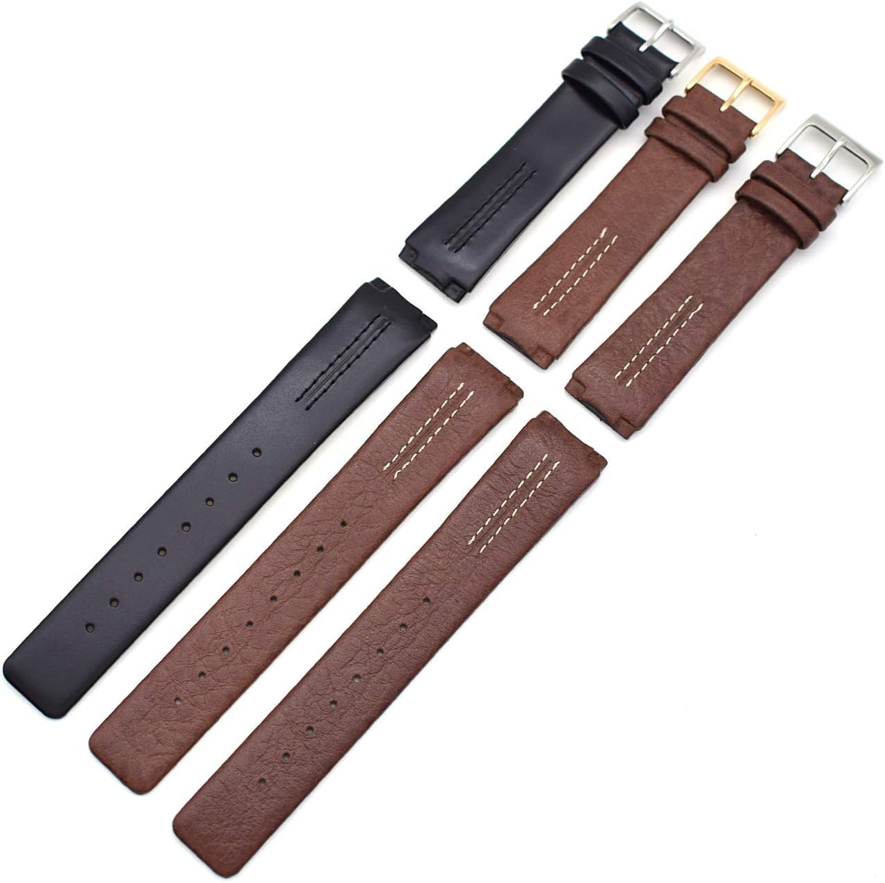 Genuine Leather Watch Strap Replacement for Skagen - 433LGL1, 433LSL1, 433LSLC (brown-1)
